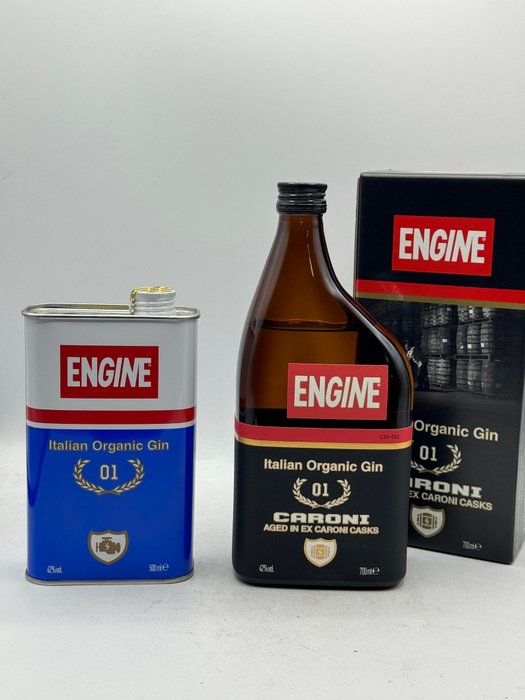 Engine - 01 + Ex Caroni Casks Gin - 50cl, 700ml - 2 garrafas
