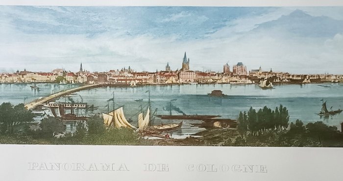 Poppel - Hambourg and Cologne vmlothographic view - 1950年代