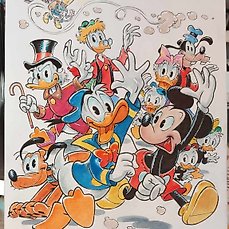 Alessandro Gottardo - 1 Watercolour - Mickey Mouse - Tutta la vecchia banda di amici - 2024 Comic Art