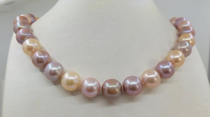 Halskette Große Größe – 11 x 13,8 mm große Edison-Perlen 