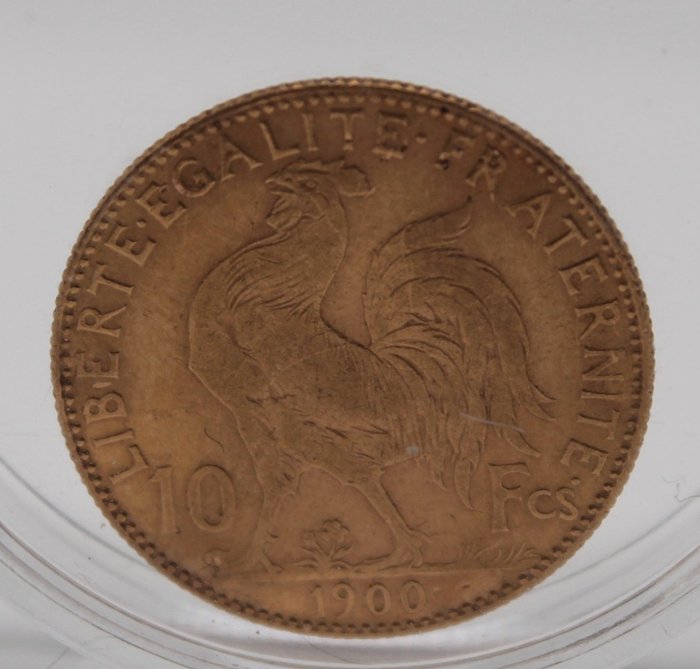 Frankrike. 10 Francs 1900