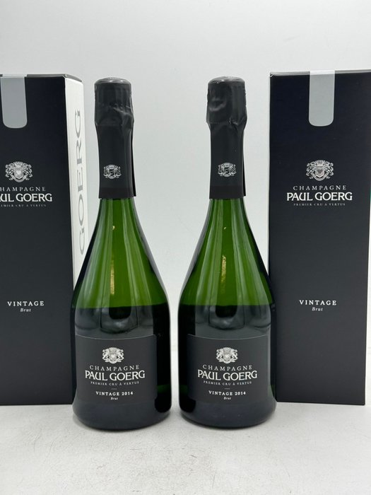 2014 goerg - Paul Goerg à Vertus, Millésimé - Champagne Premier Cru - 2 Pullot (0.7 L)