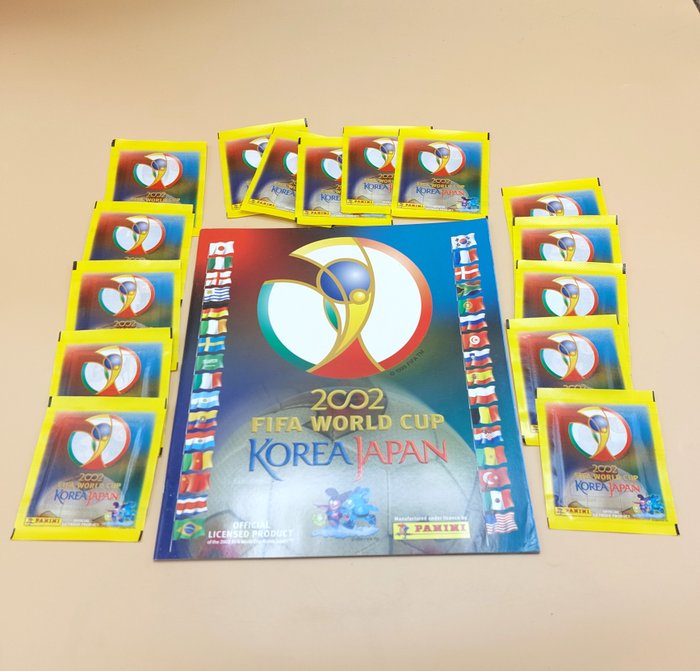 Panini - Korea/Japan 2002 World Cup - Empty album & 15 sealed packs Mixed collection