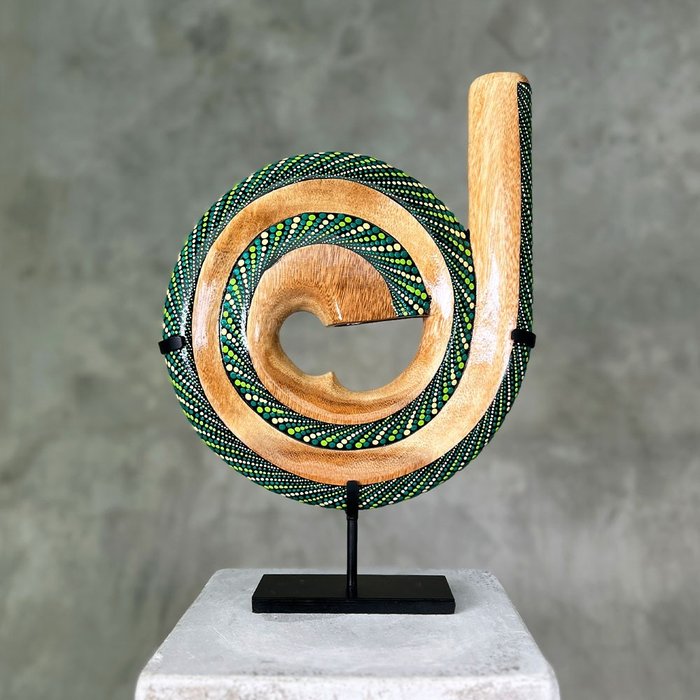 Lidah - Spiral / Snail Didgeridoo - Handcrafted -  - Didgeridoo  (Sem preço de reserva)