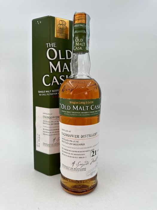 Inchgower 1986 21 years old - Old Malt Cask - Douglas Laing  - b. 2007  - 700 ml