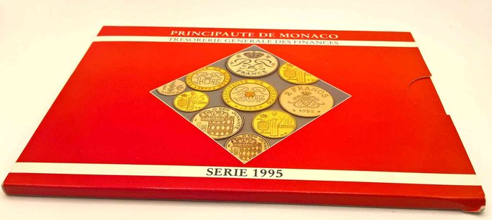 Monaco. Mint Set (BU) 1995 (10 monnaies)  (Ingen mindstepris)