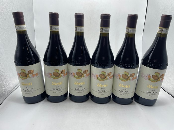 2020 Vietti Castiglione - 巴罗洛 DOCG - 6 Bottles (0.75L)