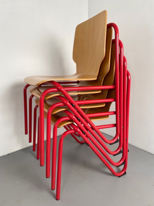 椅 (4) - 木, 金屬