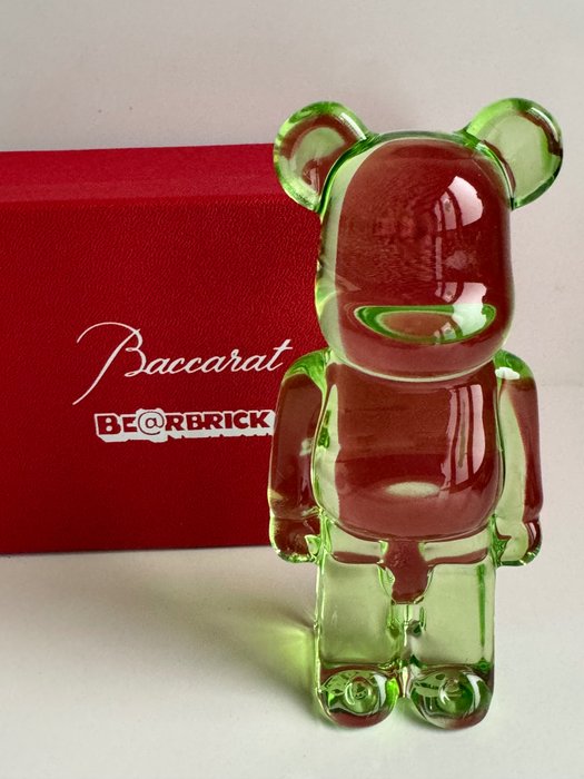 Medicom Toy Bearbrick in Baccarat green Crystal with Box - 小雕像 - 水晶