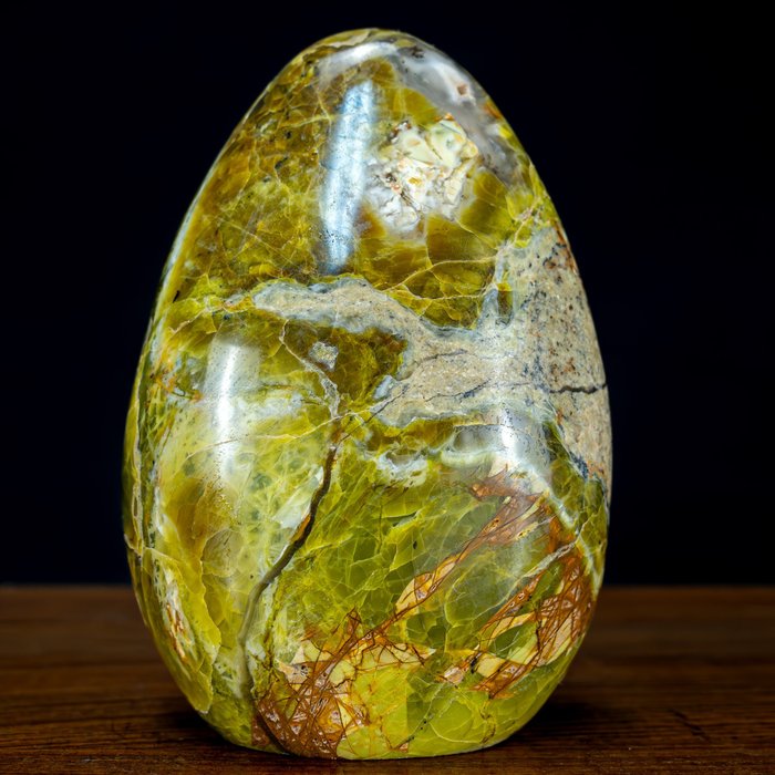 Naturlig grønn opal og agat Friform- 1080.81 g