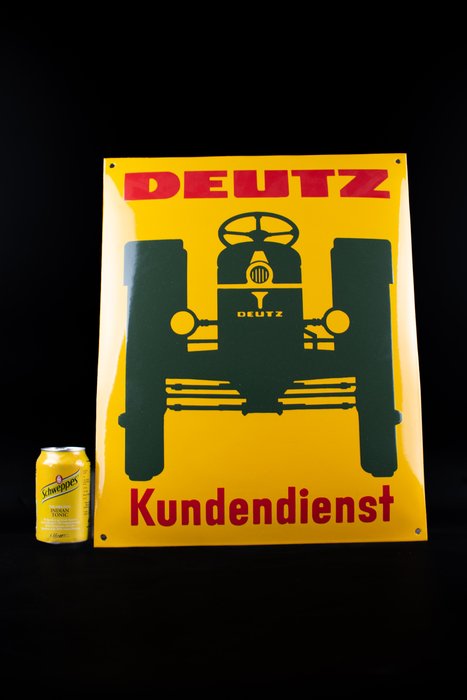 Deutz AG "The TRACTOR"; enamel sign; nice details; 500mm - 琺瑯標誌牌 (1) - 瑪瑙
