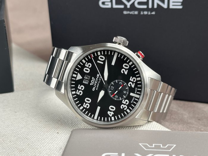 Glycine  - Airpilot Dual Time Date - 没有保留价 - GL0363 - 男士 - 2011至现在