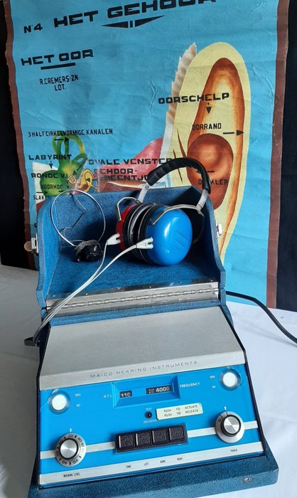 Medicinsk udstyr - Høretestapparat Maico model MA-20 - Elektriske materialer