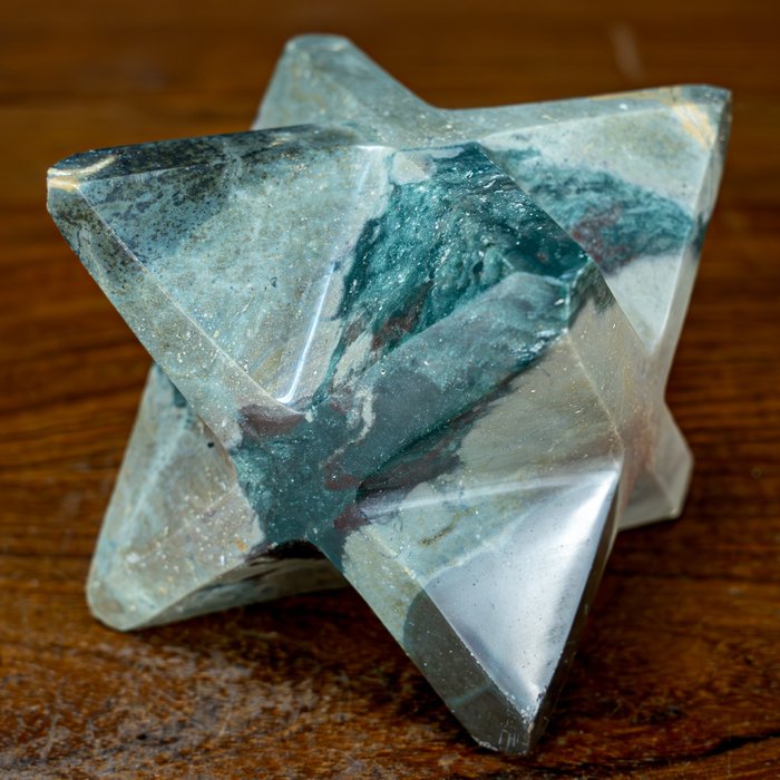 Rare Natural 3D Agate Merkaba Star- 539.83 g