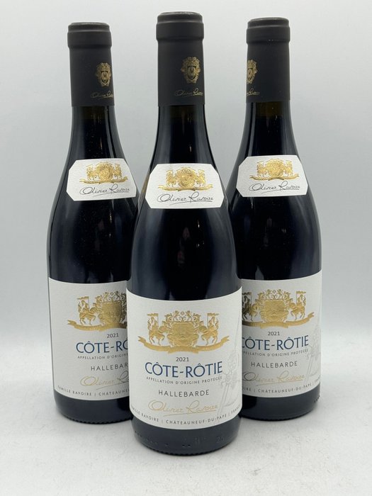 2021 Cote Rotie hallebarde Olivier Ravoire - Rhône - 3 Flaschen (0,75 l)