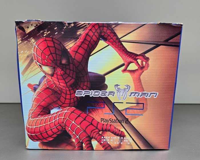Sony PlayStation 2 - Spiderman - custom - Set aus Videospielkonsole + Spielen