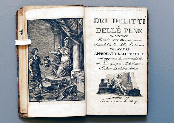 Beccaria Cesare - Dei delitti e delle pene - 1774