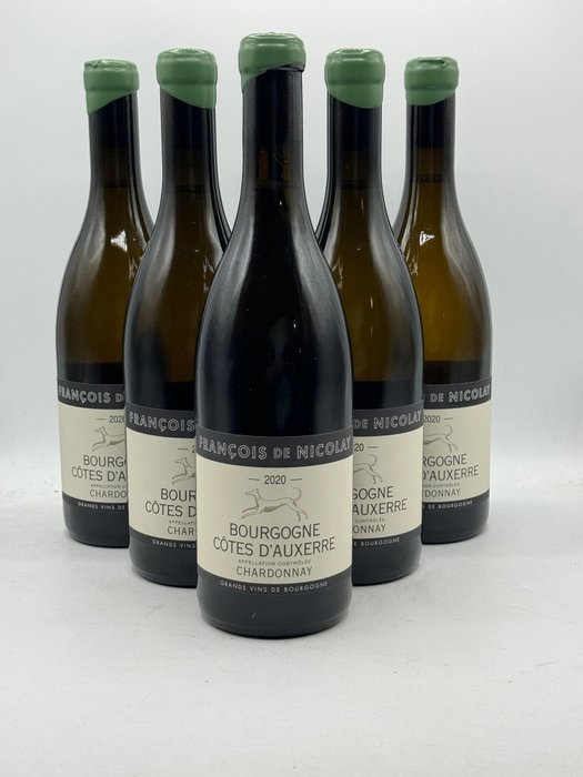 2020 Francois de Nicolay Bourgogne Côtes d'Auxerre Chardonnay - Borgonha - 6 Garrafas (0,75 L)