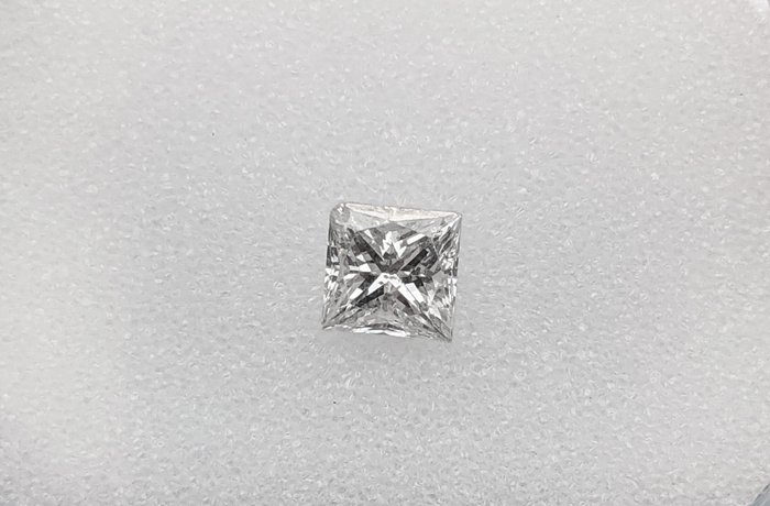 钻石 - 0.27 ct - 公主方形 - F - SI1 微内含一级, No Reserve Price