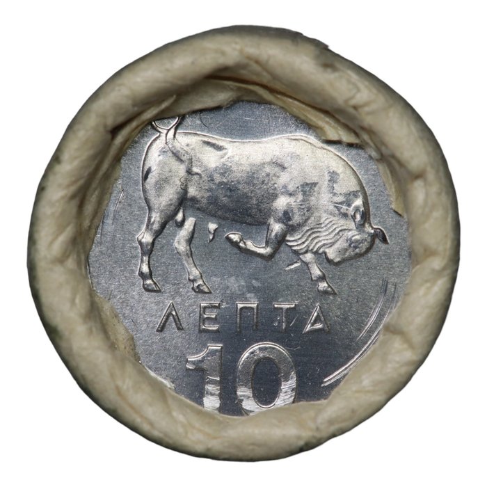 Grèce. an Original Roll consisting of 50 x 10 Lepta 1976  (Sans Prix de Réserve)