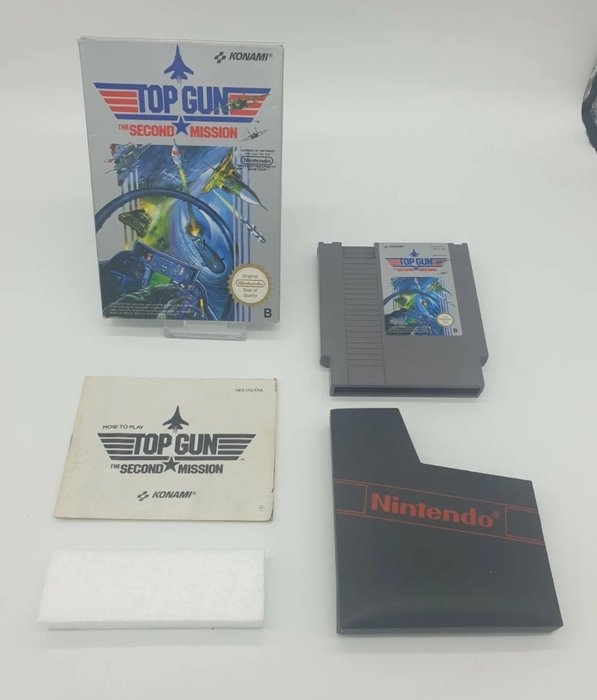 Nintendo, Classic NES-FRA PAL B Game 1ST Edition TOP GUN THE SECOND MISSION - Nintendo NES 8BIT - 電動遊戲 - 帶原裝盒