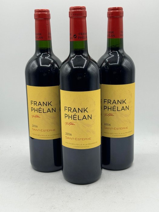 2016 Frank Phélan - Saint-Estèphe - 3 Flasker (0,75 L)