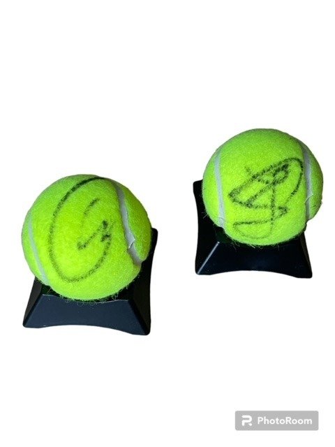 Tennis - Carlos Alcaraz e Jannik Sinner - Tennis ball