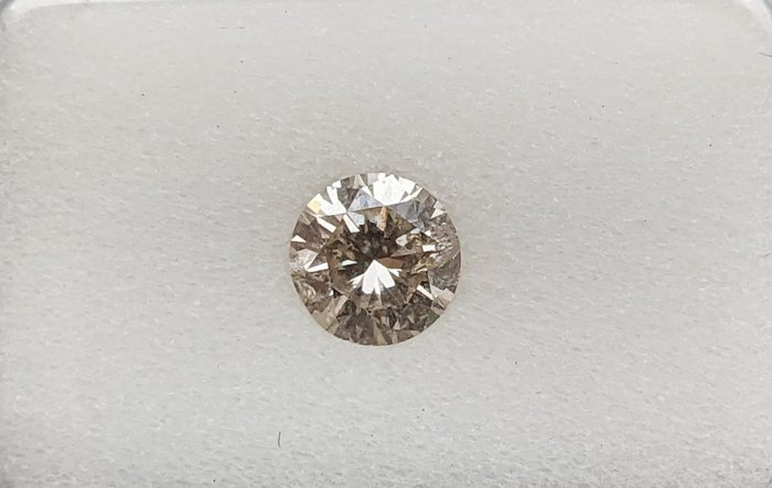 鑽石 - 0.48 ct - 圓形 - K(輕微黃色、從正面看是亮白的) - SI2, No Reserve Price
