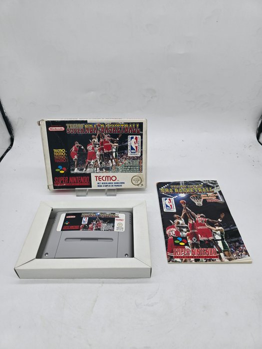 Super Nintendo SNES - TECMO SUPER NBA BASKETBALL - EUR Version - Super Nintendo SNES PAL Edition - Videospil