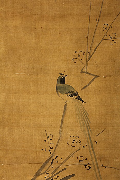 Kacho-ga - With signature and seal 益信 Masunobu - 日本 - 江戶時代晚期  (沒有保留價)