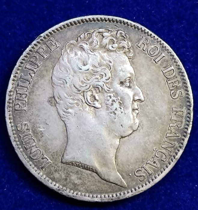 Frankrike. Louis Philippe I (1830-1848). 5 Francs 1830-A, Paris (w/o "I")  (Utan reservationspris)