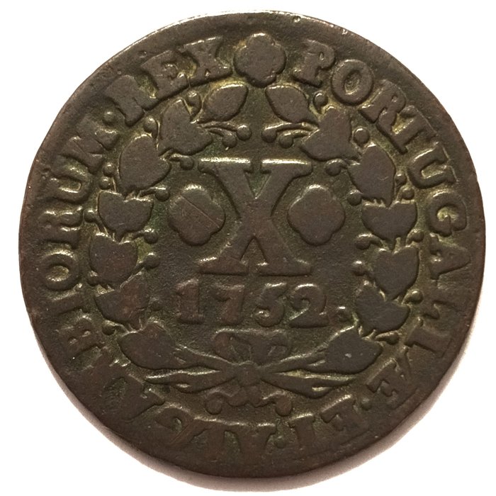 Portugália. D. José I (1750-1777). X Réis - 1752 - Cobre  (Nincs minimálár)