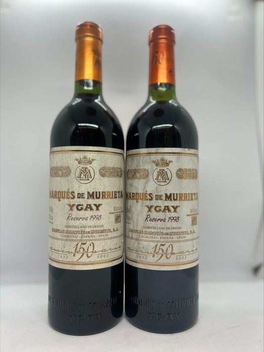 1998 Marqués de Murrieta, Ygay 150 Aniversario - Rioja Reserva - 2 Bouteilles (0,75 L)