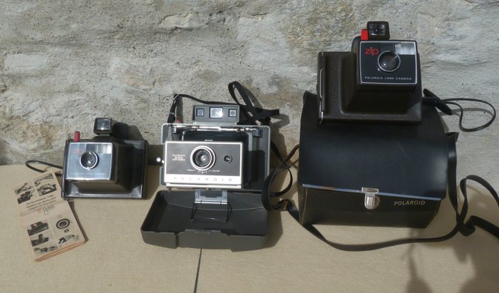 Polaroid Zip + 330 + Zip con borsa in pelle origiale | Cameră instant