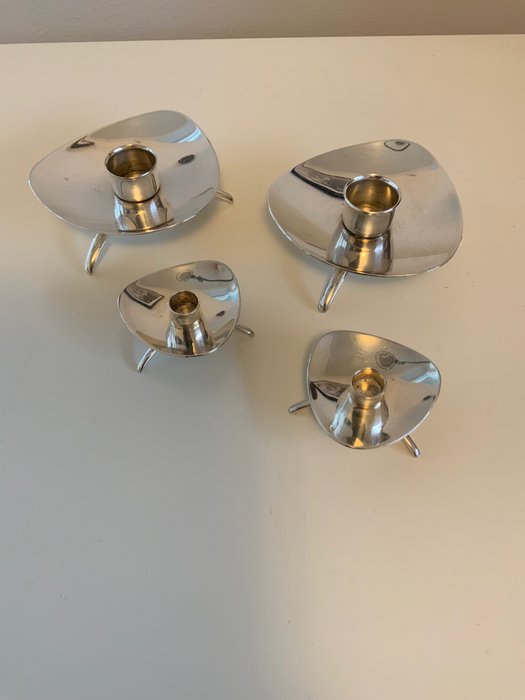 Cohr - Candeliere Atlante (4) - Placcato argento
