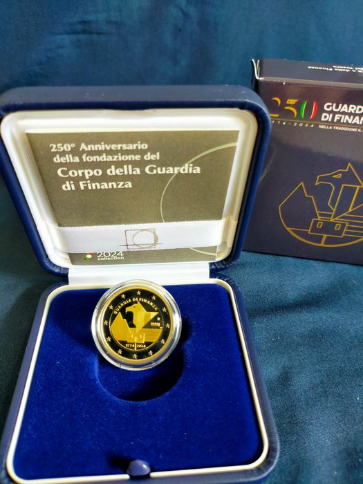Włochy. 2 Euro 2024 "Guardia di Finanza" Proof  (Bez ceny minimalnej
)