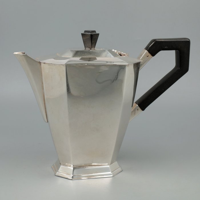 Elkington & Co. "Art-Deco" - Kaffeekanne - .925 Silber