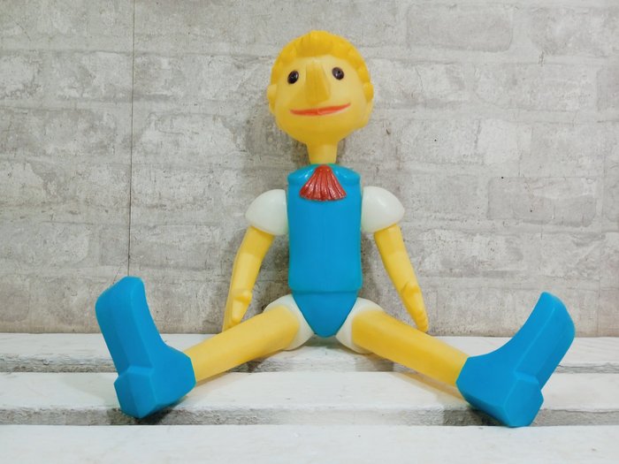 Old Soviet Toy  - Dukke Burattino Pinocchio - Sovjetunionen