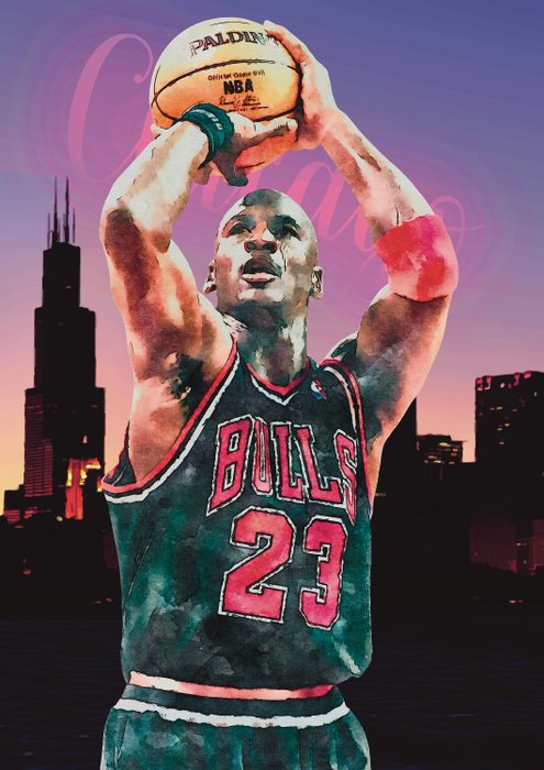SDIMART - Michael Jordan Chicago Bulls City Edition 1/5 w/COA