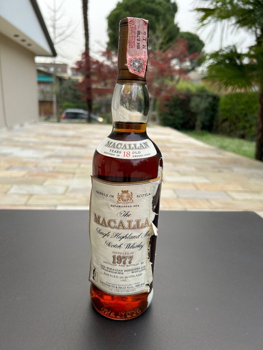 Macallan 1977 18 years old - Original bottling  - b. 1995  - 70厘升