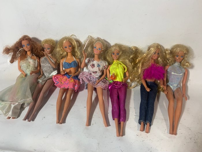 Mattel  - Muñeca Barbie 7 Bambole - 1980-1990