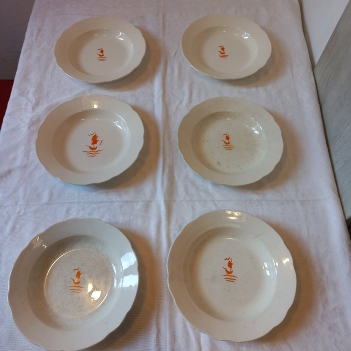 SCI - Società Ceramica Italiana Laveno - Guido Andlovitz - Dish (6) - Ceramic, earthenware
