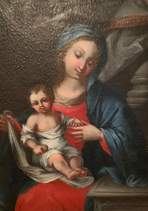 European school XIXe century - Madonna con bambino