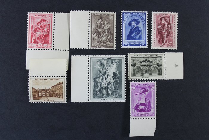 比利時 1939 - 魯本斯和奧瓦爾 - Michel Nr. 506-513 und 514-519