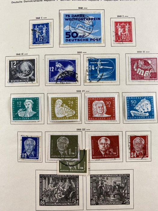 DDR 1949/1971 - Sammlung DDR gestempelt auf Vordruck - viele Extras