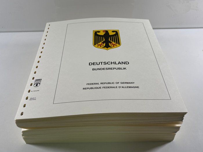德国，联邦共和国 1980/2000 - Lindner-T 预印本上的完整 MNH 合集