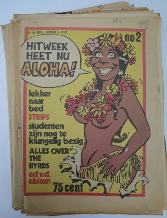 Willem de Ridder cs - Aloha magazine, 1e jaargang ,  17 losse nummers - 1969
