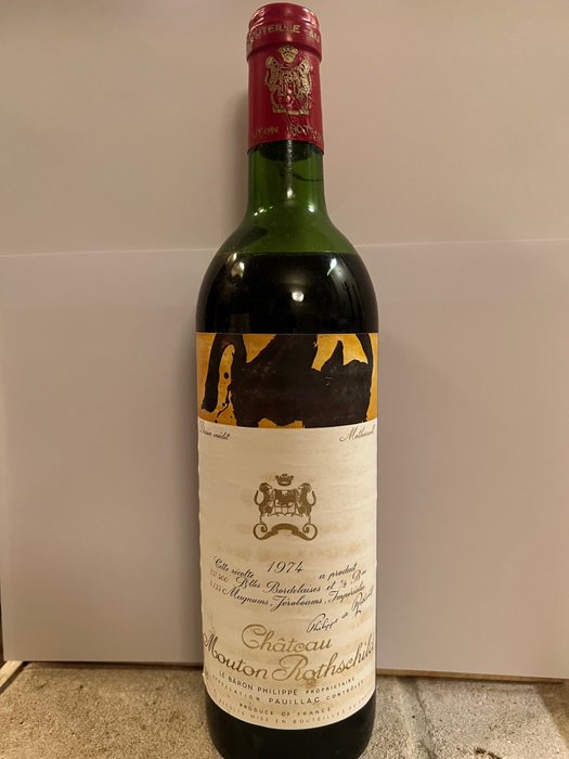 1974 Chateau Mouton Rothschild - Pauillac 1er Grand Cru Classé - 1 Botella (0,75 L)