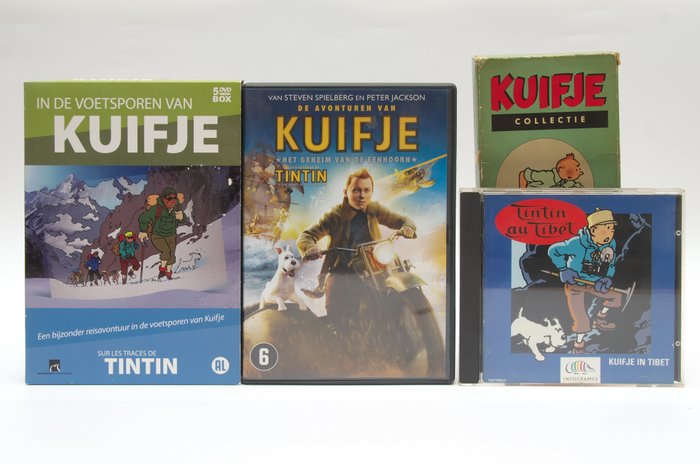 Kuifje - 4 ; 1xDVD; 5-DVD-Box; CD-ROM; Kartenspiel