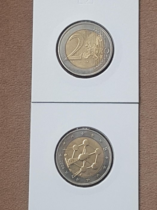 België. 2 Euro 2006 "Atomium" With Displaced Axle  (Zonder Minimumprijs)